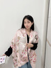 易蝶真丝丝巾女礼盒装送妈妈生日礼物女桑蚕丝围巾披肩 粉饰篱笆 实拍图