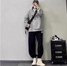 CesamSport品牌联名男士休闲裤春秋季新款潮流卫裤时尚束脚长裤运动裤男裤子 浅灰(H) 常规 XL 实拍图