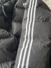 阿迪达斯 （adidas）羽绒服男冬季保暖外套加厚鸭绒长款羽绒服 黑/白01T XS  实拍图