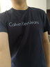 Calvin Klein Jeans夏季男女情侣中性年轻ck多色印花透气修身短袖T恤J320931 CHW-深邃蓝 XL （推荐160-175斤） 实拍图