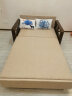塞纳春天沙发床多功能北欧可折叠实木沙发床客厅小户型双人两用布艺沙发 1.33米【乳胶款 无储物箱】 实拍图