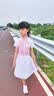 羽克儿童泳衣女孩2026新款中大童连体游泳衣女童学生专业训练游泳装备 少女粉（配套内置底裤） S码【建议身高130—140cm】 实拍图