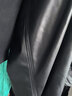 尚都比拉秋季时髦高质感PU皮裙高腰显瘦半身裙百搭a字裙 雅黑色 XL  实拍图