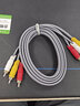 晶华 音频线3RCA对3RCA高清线AV连接线 三色莲花头机顶盒电视DVD连接线 灰色 3RCA-3RCA灰色经典款 1.5米 实拍图