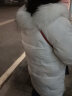 雅黛丝薇 羽绒棉服女中长款2020冬季新款韩版修身大毛领棉衣女小个子加厚显瘦棉袄外套潮 米白色 M（95-110斤） 晒单实拍图