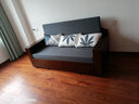 新铝途多功能客厅推拉可折叠双人收纳沙发床两用创意实木坐卧沙发床两用 1.75m 乳胶款【带1储物箱】 储物款 实拍图