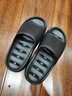 merdor卫生间拖鞋男夏季浴室家用洗澡防滑漏水速干情侣凉拖鞋女室内厚底 黑色(加厚鞋底) 43-44 实拍图