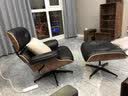 艺术女神 单人沙发 Eames伊姆斯躺椅设计师单椅真皮北欧沙发椅子单人可躺 [定制米白色]躺椅+脚踏 进口S级黄牛皮【原版软包可拆】 实拍图