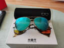 川藏行近视太阳镜男女款有度数开车驾驶时尚飞行员定制配眼镜片偏光墨镜 冰蓝片（下单请联系客服确认度数） 银框 实拍图