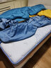 南极人（Nanjiren）牛奶绒四件套防静电双面绒亲肤裸睡被套200x230cm四件套床上用品 银杏-宾利蓝【双面暖绒 防静电】 1.8m四件套- 床单款 被套200*230cm 实拍图