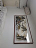 悠弦国画山水画办公室挂画沙发背景墙客厅装饰画水墨字画靠山图风景画 A款源远流长 画框203*85厘米 实拍图