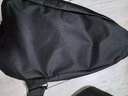 惠寻旅行配件挎包单肩包保温便当包收纳包手提包 男士斜跨包【双层黑灰色1个装】 实拍图