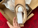 ZHR雪地靴女厚底冬季新款舒适防滑真牛皮东北棉鞋加绒加厚保暖面包靴 驼色-GZ08H 36 实拍图