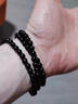 戚小米黑檀木手串男士108颗念珠木质多层珠子叠戴情侣手饰礼物男生手链 手串【盘玩布袋】 实拍图