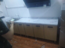 贝柚橱柜不锈钢家用厨柜组装灶台一体厨房经济型简易水槽柜组 80cm双盆 实拍图
