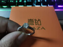 喜钻现货闪发-白18K金结婚钻戒女求婚钻石戒指六爪婚戒生日礼物 PT950铂金 共54分H色SI 实拍图