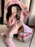 REJIP美乐蒂珊瑚绒睡衣女2024年款秋冬季大耳兔睡袍加厚长款浴袍睡裙天 美乐蒂睡袍 L【100-120斤】可穿 实拍图