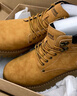 海澜之家HLA情侣靴复古潮流大黄靴男舒适秋冬马丁靴子男 T249黑灰色42 实拍图