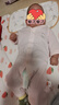 贝瑞加（Babyprints）婴儿连体衣男女宝宝纯棉薄款夏季衣服轻薄家居内衣柔软爬服 粉73 实拍图