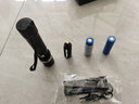 蚁刻强光手电筒可充电超亮远射小型LED迷你变焦军专家用便携照明电灯 G160超200W 18650二节+座充 实拍图