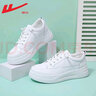 回力女鞋小白鞋女2024春季新款厚底百搭休闲鞋透气运动鞋子女潮流板鞋 【皮面】628Z-白色 38 实拍图