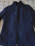 雅鹿男士中长款商务休闲可脱卸羽绒内胆保暖獭兔毛领毛呢大衣 藏青175 实拍图