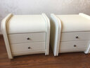 澳黛丽 简约现代皮艺床头柜 现代卧室抽屉储物柜 环保床头柜 卧室床边柜 优雅黄·环保款 长40cm 实拍图