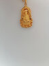 中国黄金（CHINA GOLD）黄金吊坠观音菩萨佛像男士足金转运平安符金挂坠送父亲长辈礼物 观音吊坠+足金链（约6.5g） 实拍图