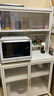 帅仕厨房用具置物架落地餐边橱柜收纳柜子电器锅具储物柜碗柜微波炉架 【特厚带加强筋】白6层长60丨筷筒+调料盘+挂钩 实拍图