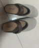 西遇包头半拖鞋女2025春季新款日系复古棕色懒人平底穆勒鞋勃肯鞋 浅灰色 38 实拍图