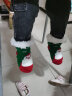 北虞袜子袜子袜子防滑儿童加绒地板袜中筒袜保暖地毯袜圣诞袜新年袜 圣诞老人 M码（脚底14cm建议1岁-3岁） 晒单实拍图