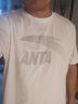 安踏（ANTA）t恤男士短袖夏季薄款圆领潮流大logo纯色舒适透气跑步上衣运动服 -1纯净白色/金标 3XL (190) 适合180-200斤 实拍图