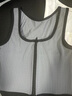 浪莎束胸les内衣女大胸显小塑胸帅t学生运动防震缩胸背心 灰色 XL 实拍图