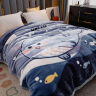 南极人冬天毛毯被子加厚盖毯冬季单床宿舍单人办公室双层拉舍尔铺床毯 夏风J 150x200cm约4斤 实拍图