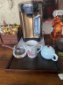 瓷牌茗茶具（cipaiming teaset） 竹制茶盘托盘功夫茶具茶海长方形水果盘茶托茶台 胡桃色（托盘小号30*19*1.7 实拍图