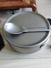 铠斯（KEITH） keith铠斯钛饭盒泡面碗带盖大号便当盒家用户外纯钛餐具大碗凯斯 纯钛饭盒1000ml+叉勺Ti5312 实拍图