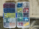 汽车货车用12v24v保险片5a 10a 15a 20a 30a 40a中小号保险丝插片 中号混合装100片 实拍图