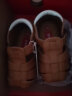 卡特兔儿童凉鞋夏季女宝宝公主鞋男婴童包头软底学步鞋 xz36棕色12cm 实拍图