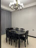 沃林格餐桌 新中式实木餐桌椅组合现代简约中国风跳台伸缩餐台饭桌809 1.5米餐桌 一桌6椅 实拍图