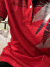 速干赛事威羽毛球服套装情侣款翻领夏季短袖乒乓球服网球服排球服训练运动衣服比赛队服定制印字LOGO 9818男红套装 M 实拍图