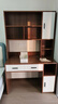 平子集书柜一体书桌组合卧室带书架台式电脑桌书房家具ENF级免漆板定制 浮雕胡桃 长1.1m*宽0.55m*高1.8m 实拍图