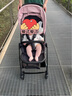 朗纳铂 蚂蚁 婴儿推车婴儿车可坐可躺轻便折叠可上飞机bb新生儿童伞车 藕粉 实拍图