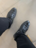 海澜之家HLA皮鞋男士正装德比商务休闲西装婚鞋子男HAAPXM1EAV022 黑色40 实拍图