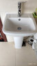 法恩莎（FAENZA） 立柱盆洗脸盆面盆洗手盆立柱式组合阳台卫生间陶瓷台盆 FP3642B（单孔裸盆柱不含配件） 实拍图