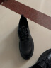 海澜之家（HLA）夏季男鞋2024新品休闲皮鞋低帮商务休闲鞋男复古防滑透气鞋子男 黑色 43 实拍图