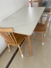 原始原素实木餐桌小户型餐厅简约现代书桌组合餐桌椅实木岩板饭桌 晒单实拍图