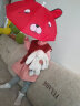捷果创意可爱儿童雨伞男女耳朵伞道具迷你舞蹈玩具伞1-2岁宝宝遮阳伞 红色 晒单实拍图