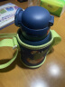 富光儿童保温杯男女小学生食品级幼儿园水杯上学专用杯子背带水壶 熊猫蓝(吸管盖+塑料分享盖 560ml 晒单实拍图