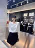 FitonTon衬衫女秋冬设计感小众百搭衬衣洋气轻熟缎面上衣职业泡泡长袖小衫 实拍图