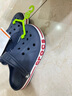 卡骆驰（CROCS）贝雅卡骆班儿童洞洞鞋沙滩鞋男女童包头拖鞋/207018/207019 深蓝色-410 34 (205mm) 实拍图